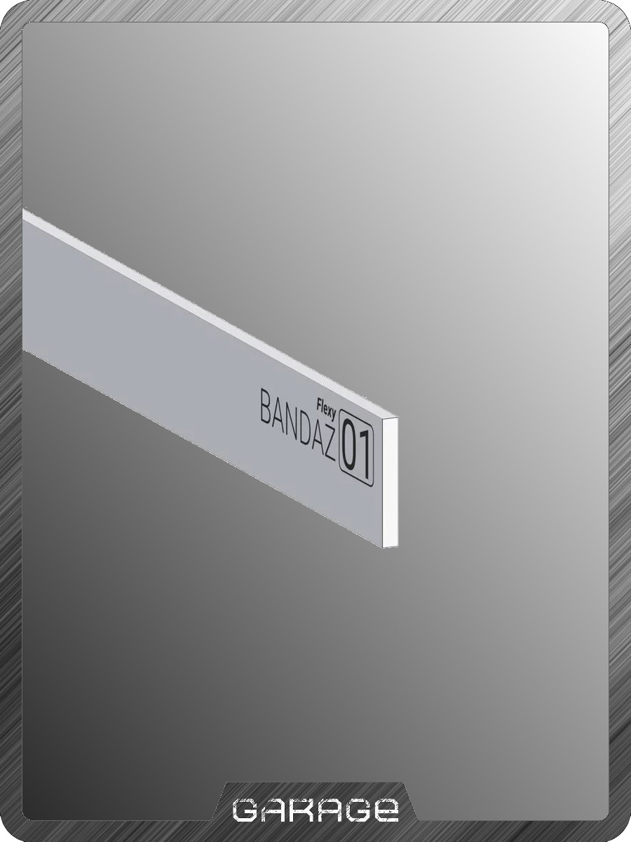 Flexy BANDAZ 01 ( Профиль для фиксации криволинейных конструкций и световых линий) без покраски Flexy BANDAZ 01 ( Профиль для фиксации криволинейных конструкций и световых линий) без покраски
