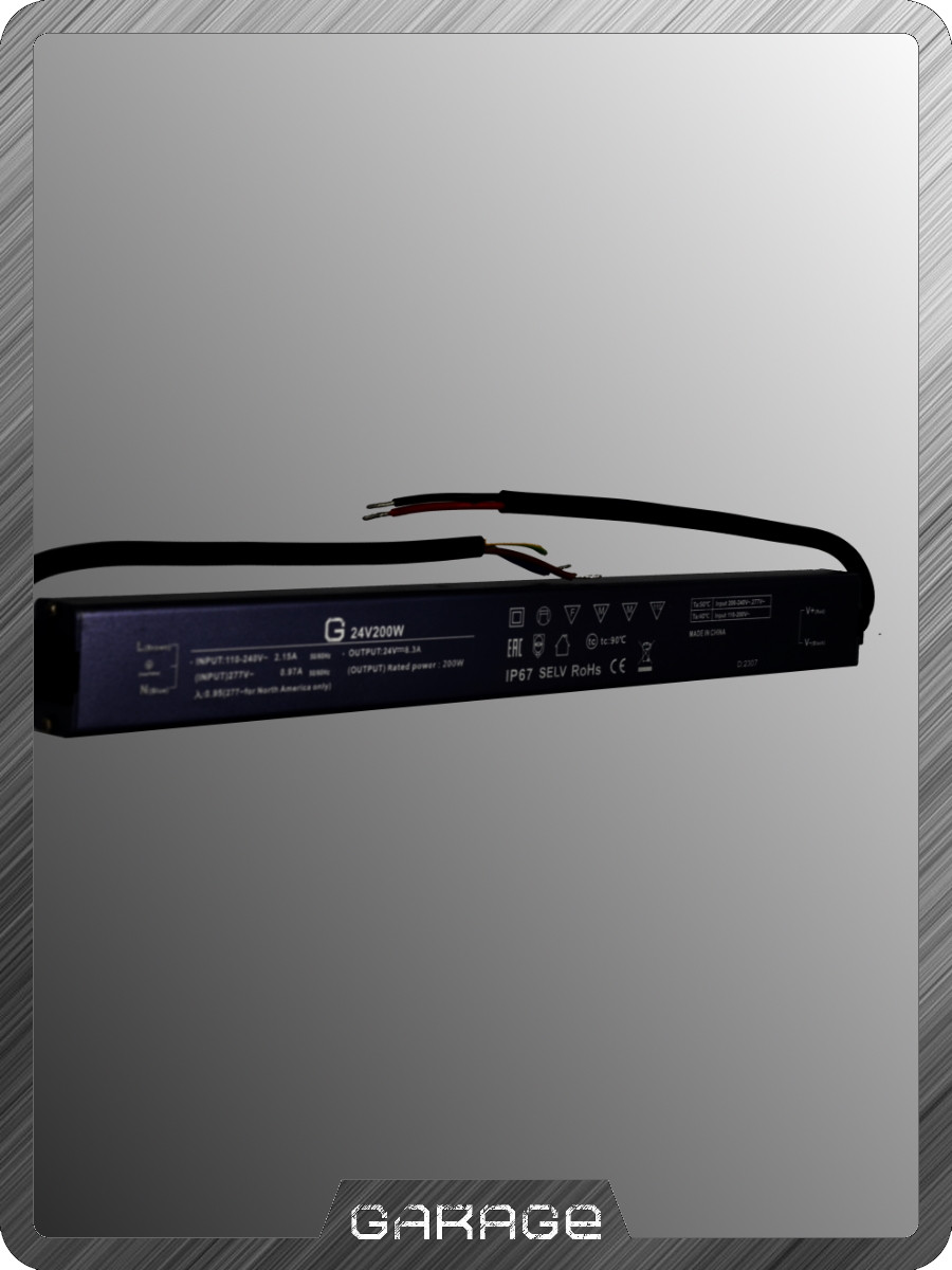 Блок Питания Garage F-24В-200Вт IP67 Блок Питания Garage F-24В-200Вт IP67