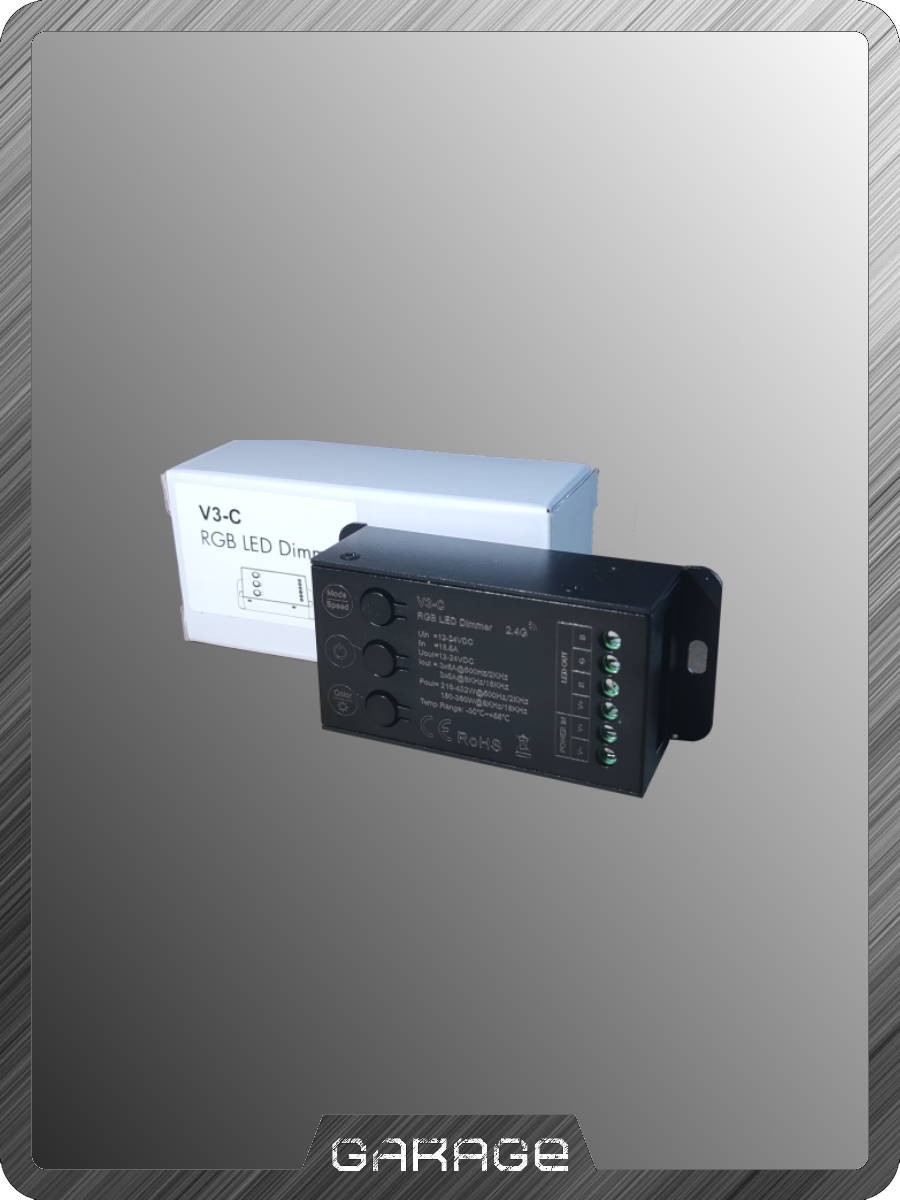 Контроллер RGB LED Dimmer 3CH*6A 12-24V (V3-C) Контроллер RGB LED Dimmer 3CH*6A 12-24V (V3-C)
