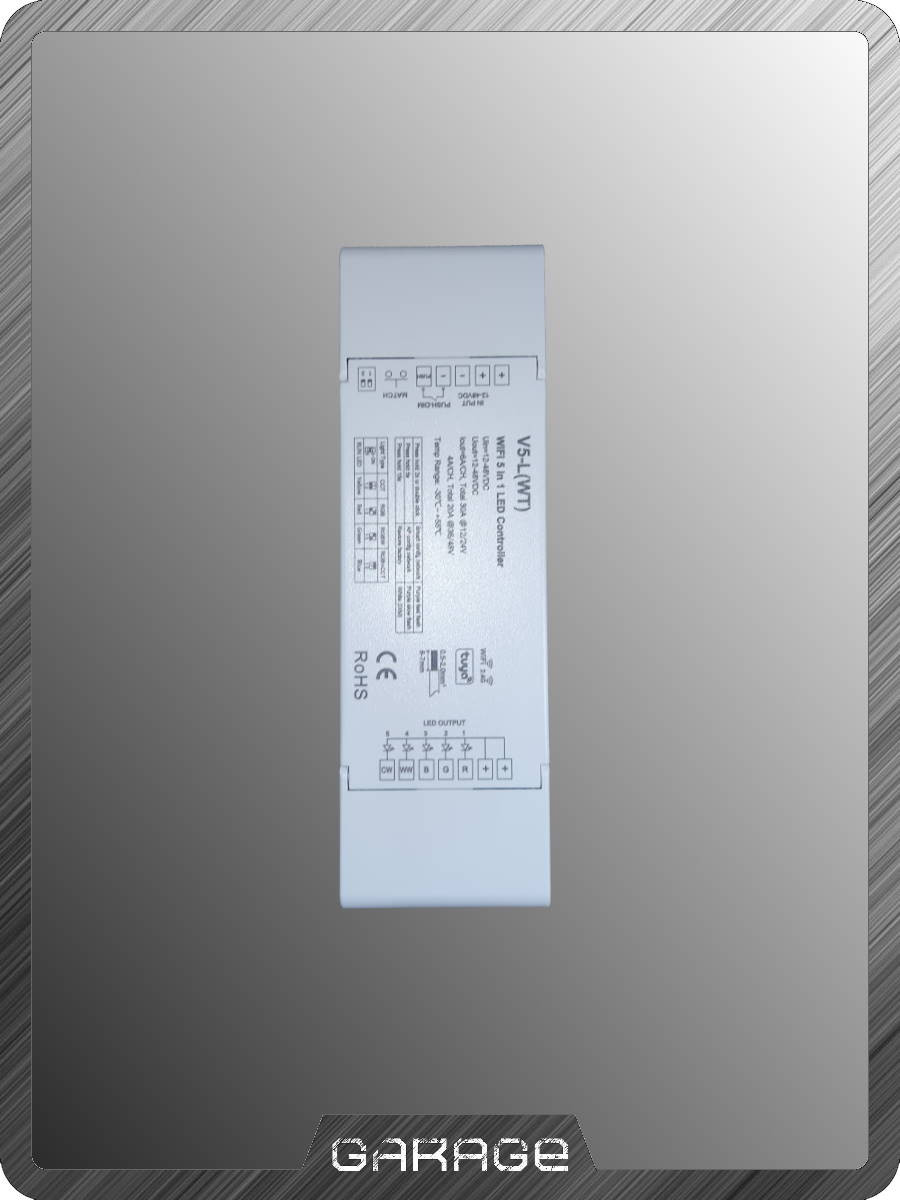 Контроллер LED WI-FI&RF 5в1 (V5-L(WT)) Контроллер LED WI-FI&RF 5в1 (V5-L(WT))