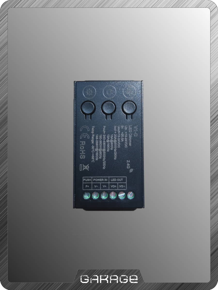 Контроллер LED dimmer 1CH*20A 12-24V (V1-C) Контроллер LED dimmer 1CH*20A 12-24V (V1-C)