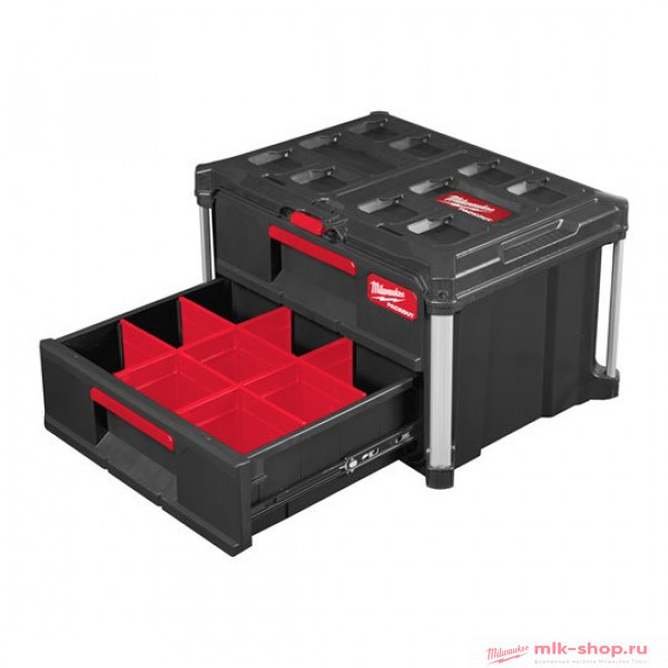 Ящик с 2-мя выдвижными отсеками Milwaukee PACKOUT DRAWER BOX Ящик с 2-мя выдвижными отсеками Milwaukee PACKOUT DRAWER BOX