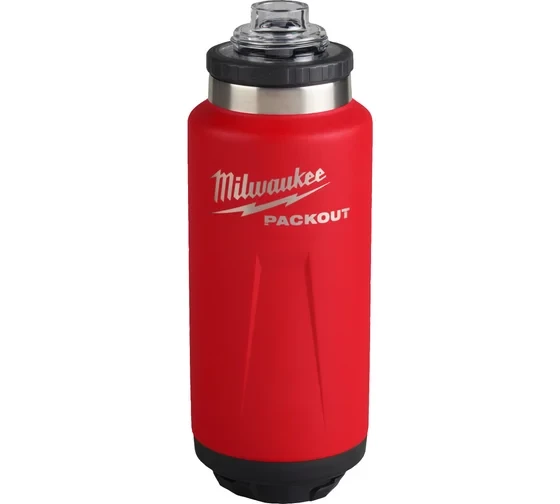 Термос красный Milwaukee PACKOUT™ CHUG LID 1065 мл Термос красный Milwaukee PACKOUT™ CHUG LID 1065 мл