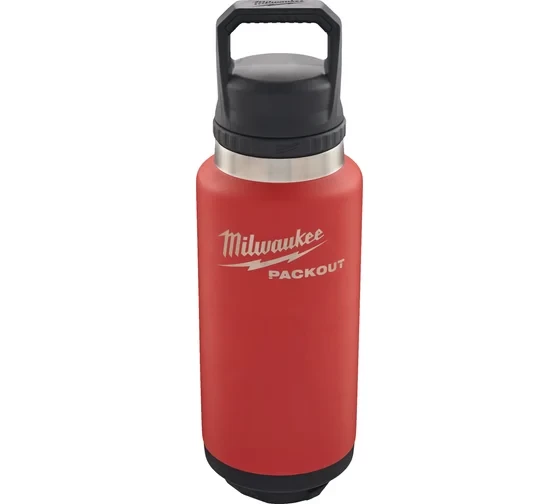Термос красный Milwaukee PACKOUT™ CHUG LID 1065 мл Термос красный Milwaukee PACKOUT™ CHUG LID 1065 мл