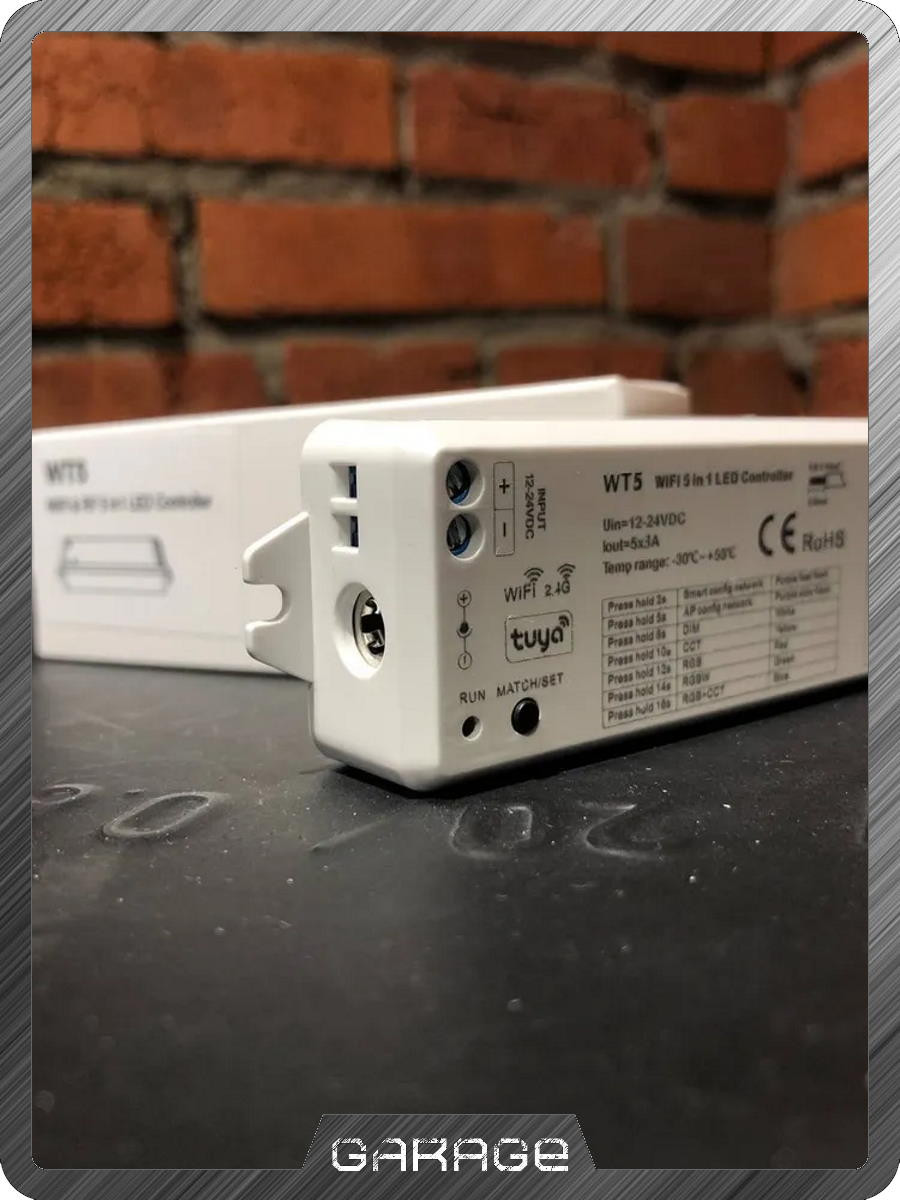 Контроллер Алиса WZ5 15A 12-24V Zigbee+WiFi&RF 5в1 Контроллер Алиса WZ5 15A 12-24V Zigbee+WiFi&RF 5в1