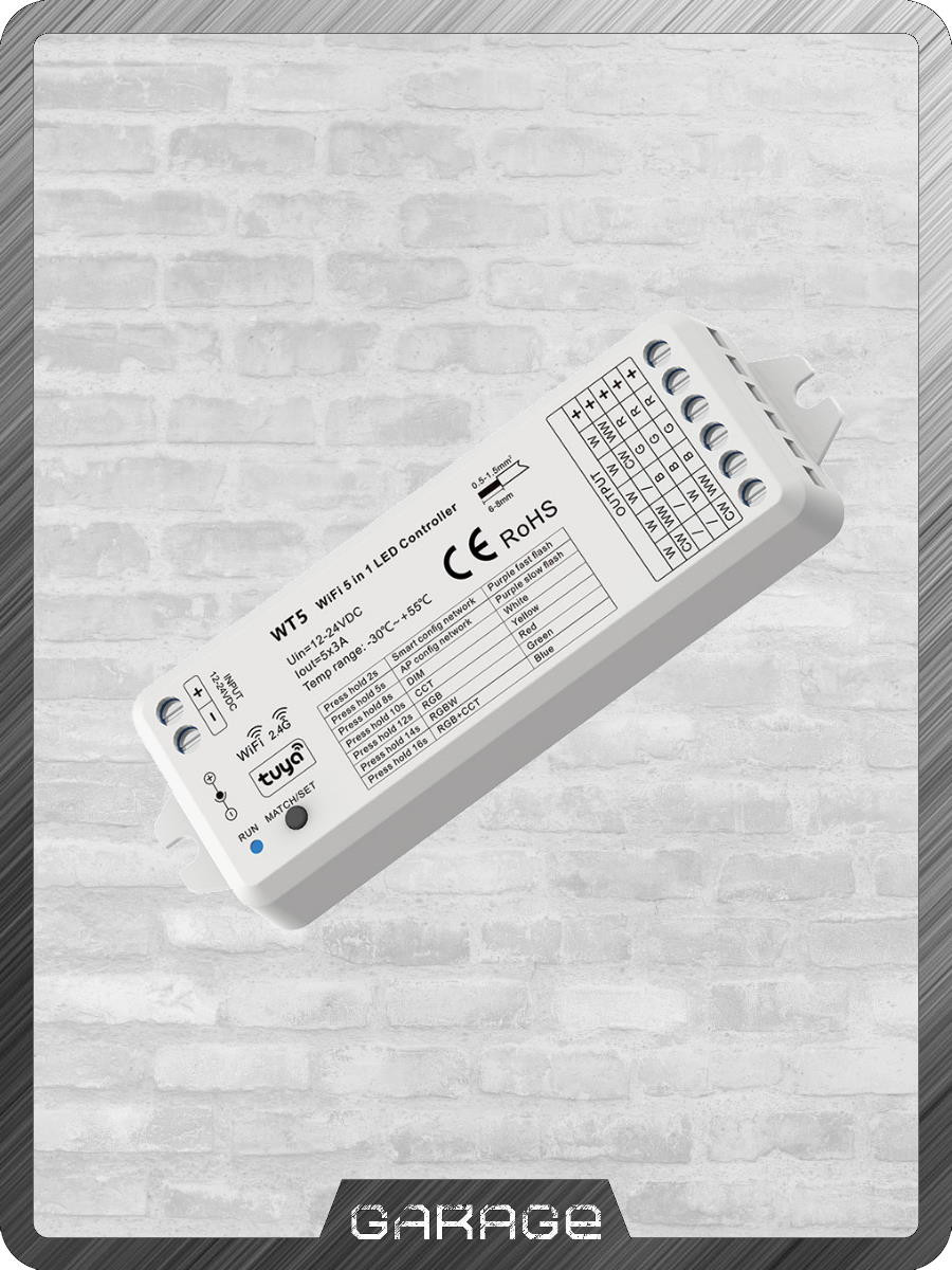 Контроллер Алиса WZ5 15A 12-24V Zigbee+WiFi&RF 5в1 Контроллер Алиса WZ5 15A 12-24V Zigbee+WiFi&RF 5в1