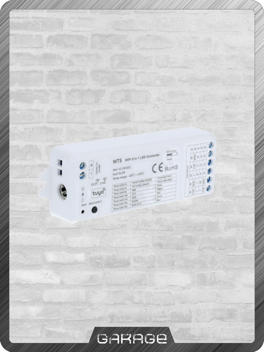 Контроллер Алиса WZ5 15A 12-24V Zigbee+WiFi&RF 5в1 Контроллер Алиса WZ5 15A 12-24V Zigbee+WiFi&RF 5в1