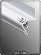 Flexy FLY 02 Парящий профиль (ПФ 8406 «Парящий под вставку»)2м Некрашенный