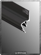 Flexy EURO 05 (ПФ 8587 «Стеновой профиль с теневым зазором») Черный