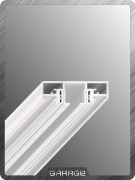 Slott Slim Road 01 Карнизный профиль белый 3м