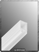 Вставка для формирования горизонтальной подсветки Maderno Белая